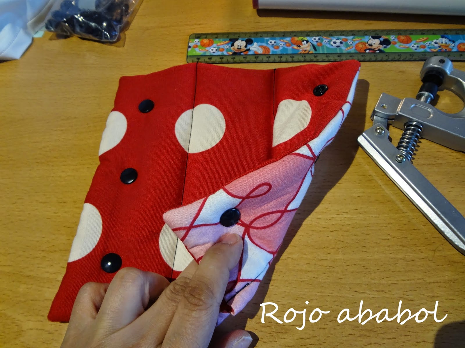 Rojo Ababol: PARA CINTURÓN (medidas y tutorial)