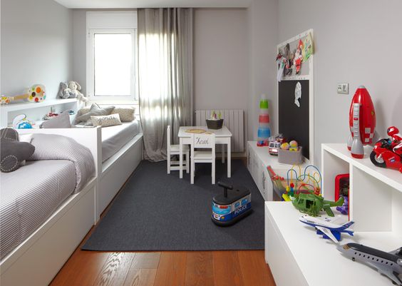 Amueblar una habitación infantil compartida