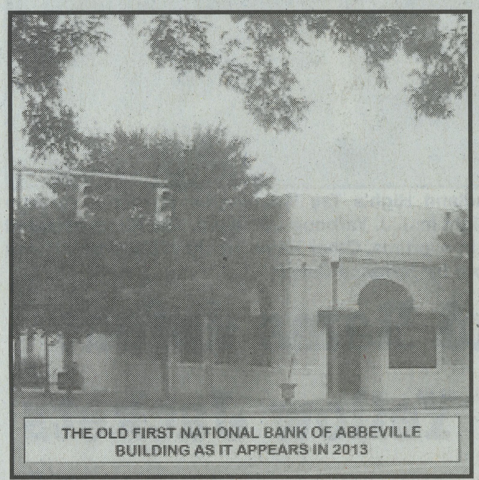 Tomfoolery Abbeville's First Bank