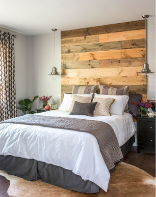 desain dinding kayu kamar tidur