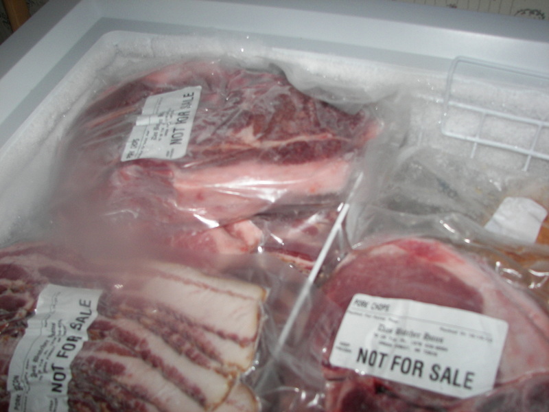 my life and times freezer full of pork