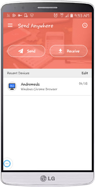 Send Anywhere application Send Anywhere app