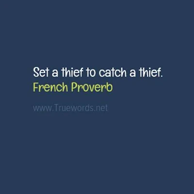 Set a thief to catch a thief. 