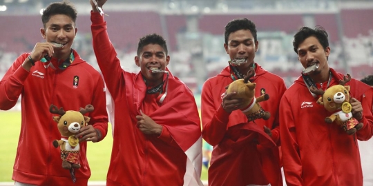 Dapat perak, tim estafet Indonesia unggul di pertukaran tongkat