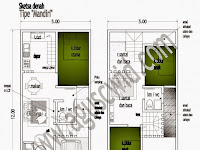Contoh Denah Rumah Ukuran 5x12 2 Lantai Minimalis efisien Contoh Denah Rumah Ukuran 5x12 2 Lantai Minimalis efisien