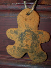 Grungy Gingerbread Man Ornie