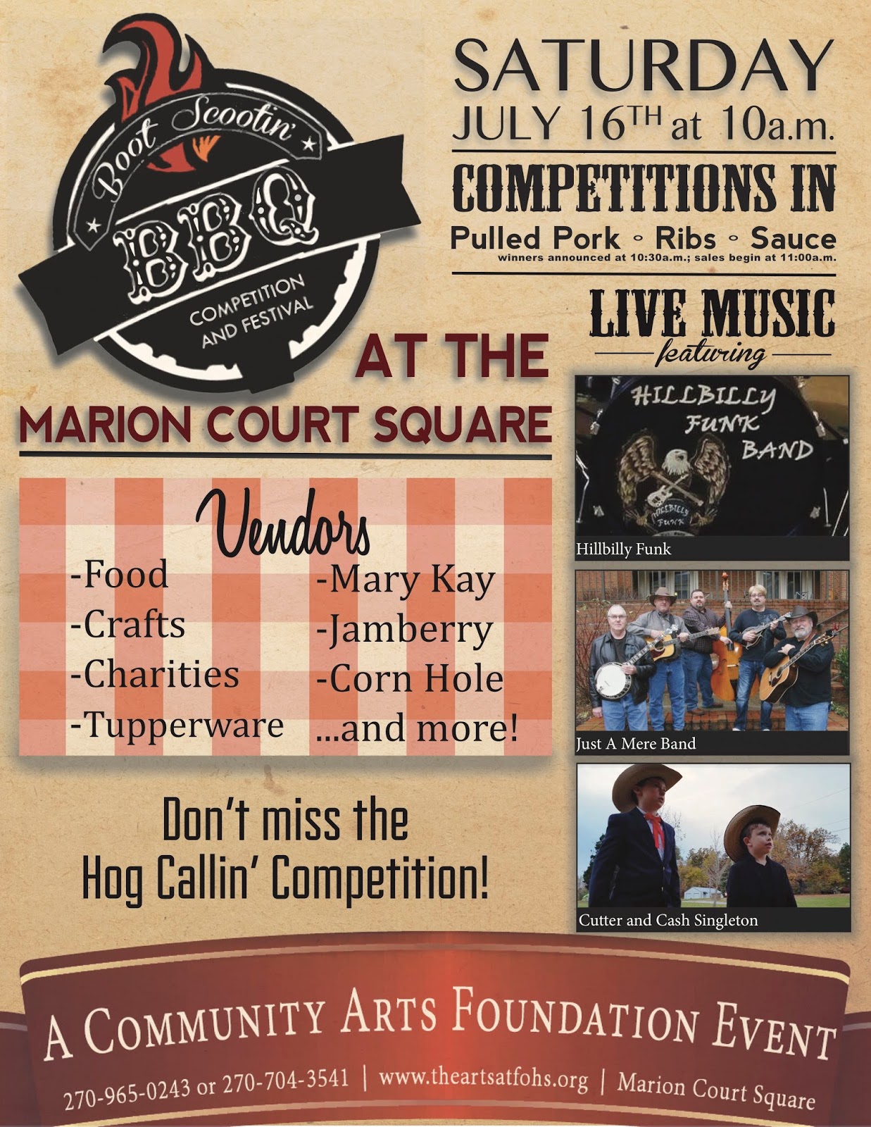 Discover Marion KY Boot Scootin BBQ Competition and Festival