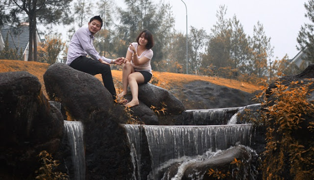romantisme di little venice foto romantis di air terjun little venice puncak