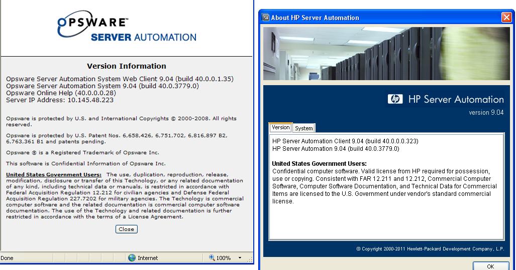 Rameshkumar Technical Blog HP Server Automation 9.04 Installed and