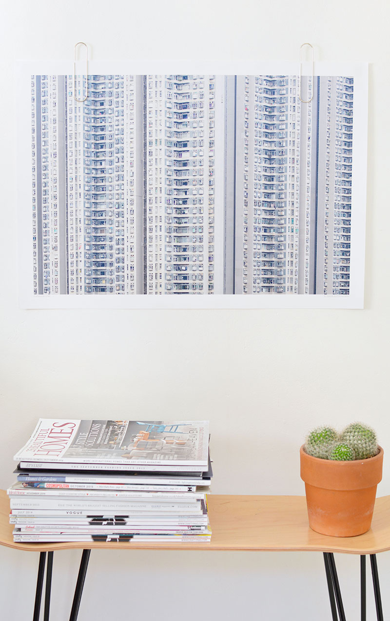 how to hang art without frames