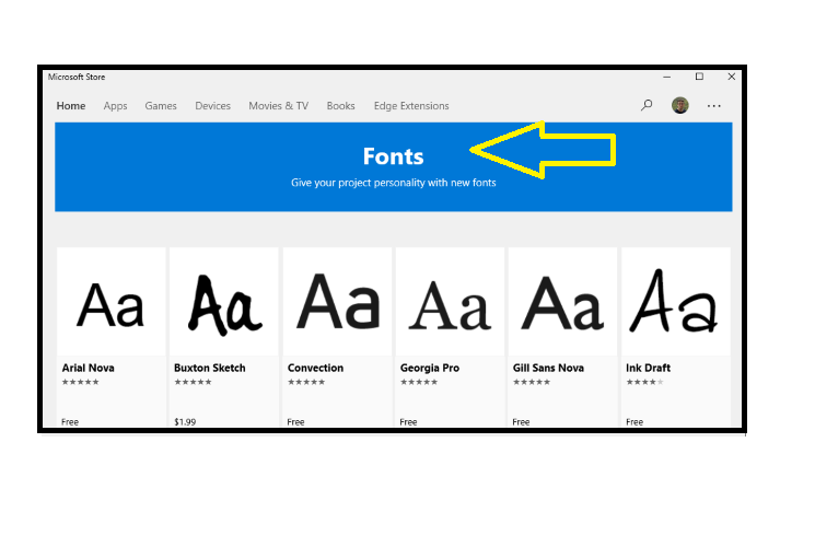 windows 10 character font box square