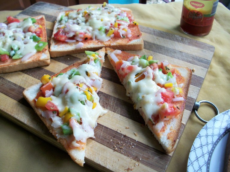 Image result for bread pizza