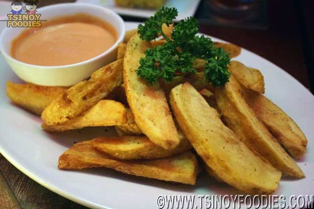 deep fried potato wedges