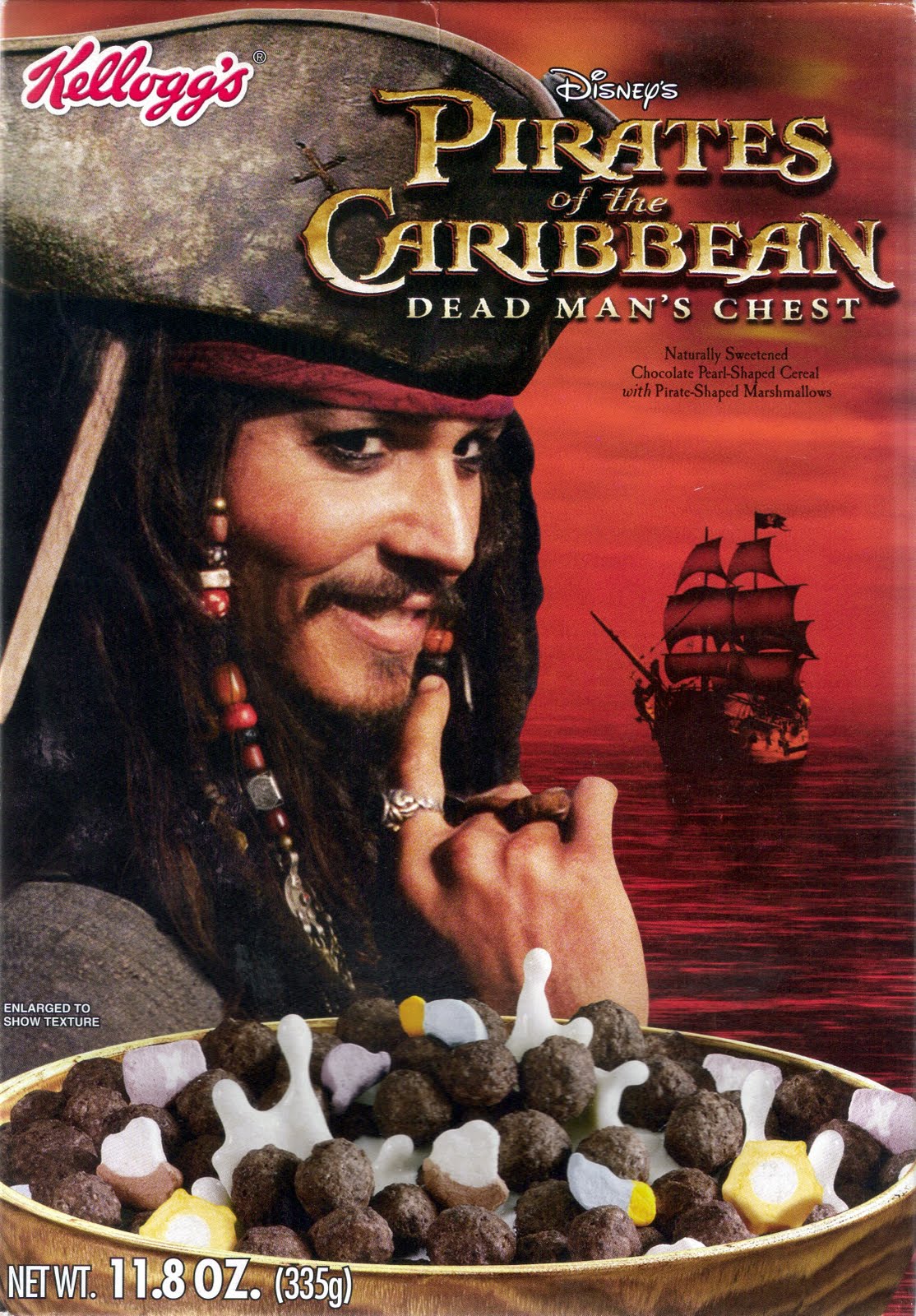Pirates of the Caribbean Cereal Box FRIDGE MAGNET 