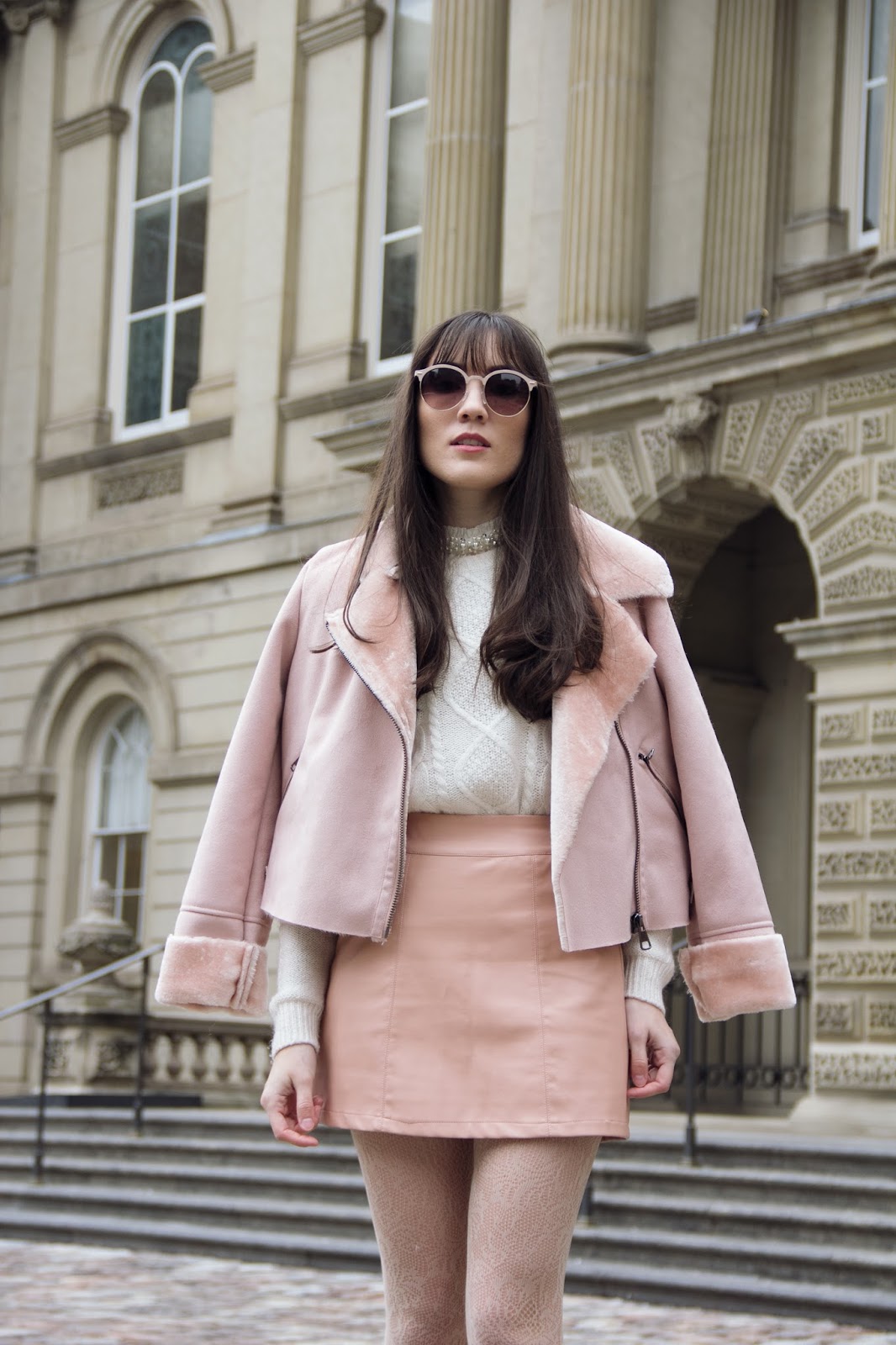 Light Pink Shearling Carolina Pinglo