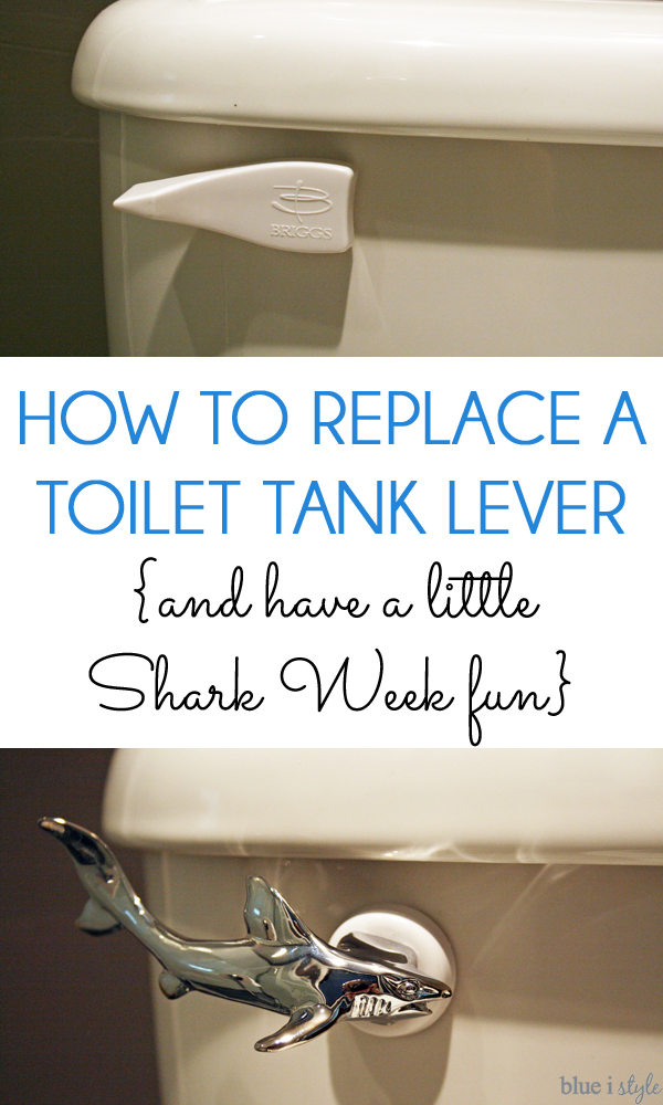 {diy with style} Getting Playful with a New Toilet Lever Blue i Style