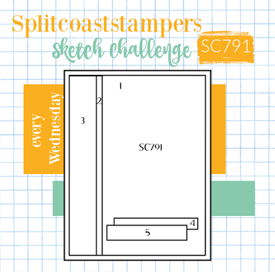 Splitcoaststampers card sketch challenge 791 Splitcoaststampers card sketch challenge 791