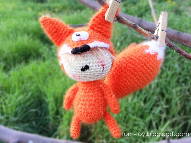 Crochet baby fox