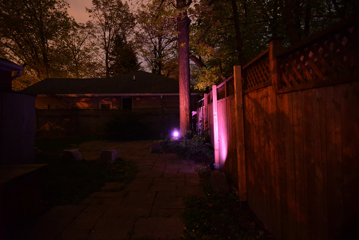 Philips Hue smart outdoor lighting, Lily outdoor spotlight, Hue outdoor motion sensor