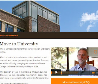 College History Garden: Doane College will change name to Doane University