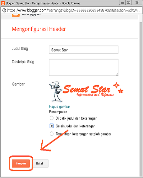 Cara Mengganti Header blog(Mudah) Cara Mengganti Header blog(Mudah)