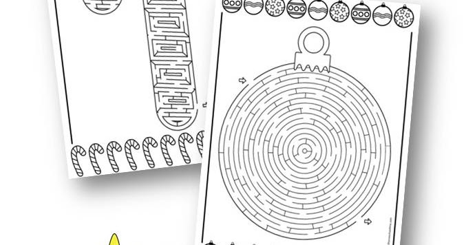 FREE Christmas Mazes