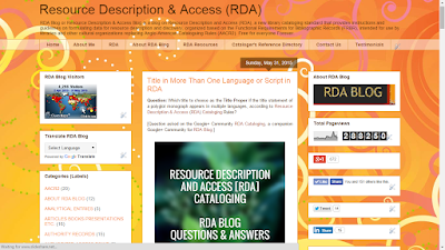 Resource Description & Access (RDA)