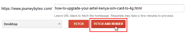 fetch and render