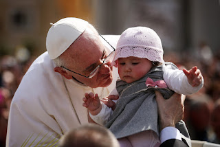 Pope and child