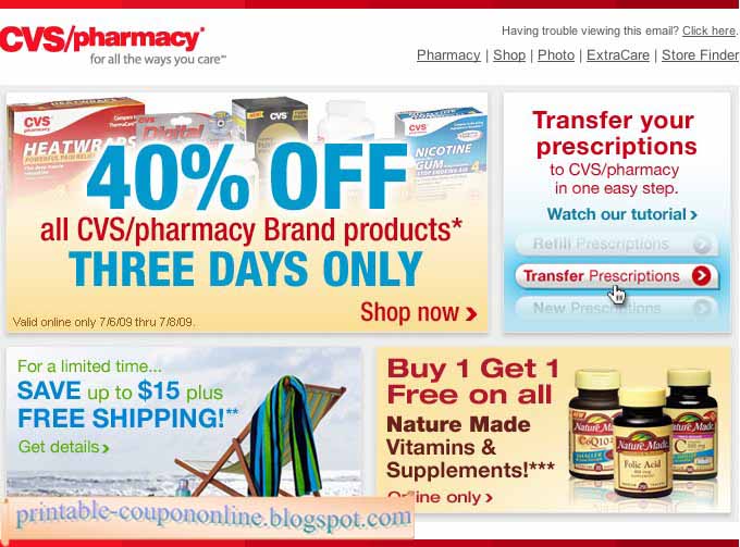Cvs pharmacy coupons november 2018