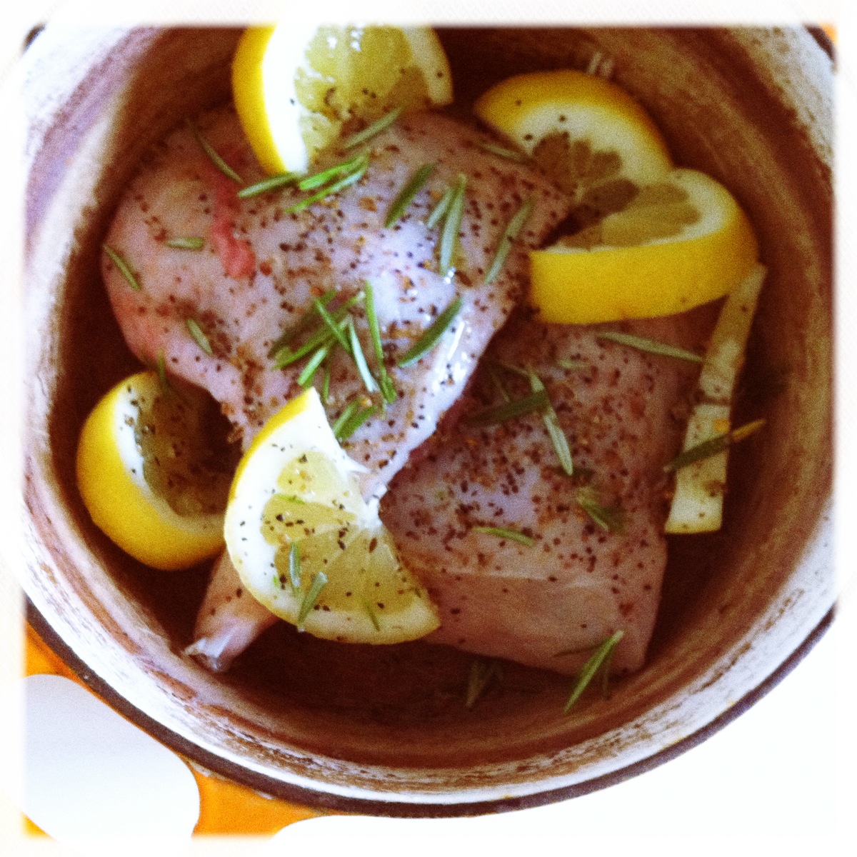 rosemary & lemon chicken thighs recipe