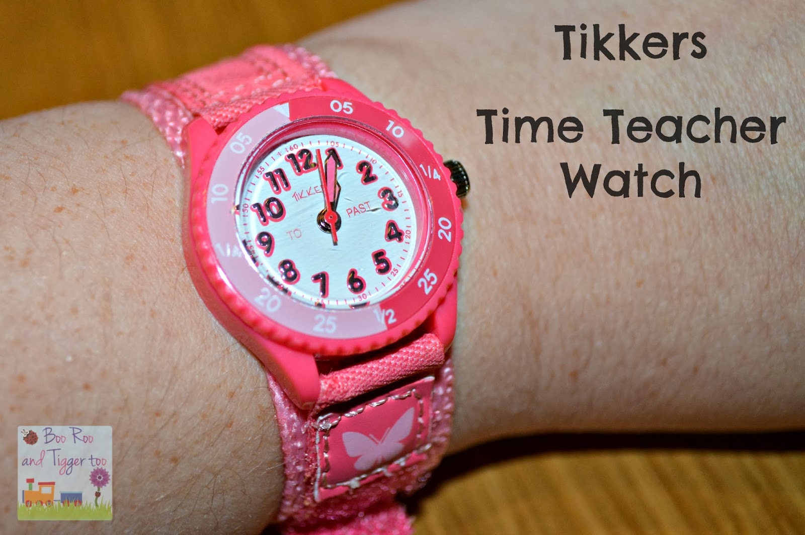 Tikkers Butterfly Time Teacher watch with Velcro strap Tikkers Butterfly Time Teacher watch with Velcro strap