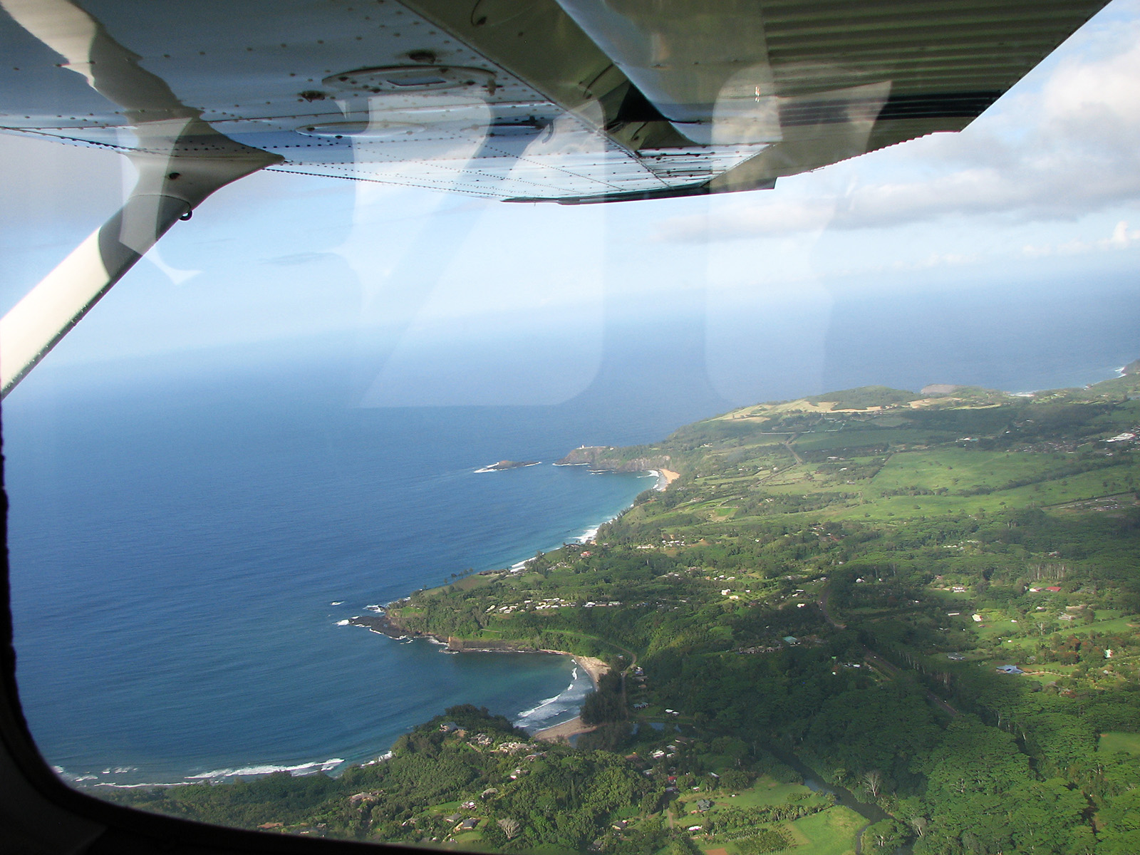 A mile of runway will take you anywhere. Crossing off Hawaii by flying