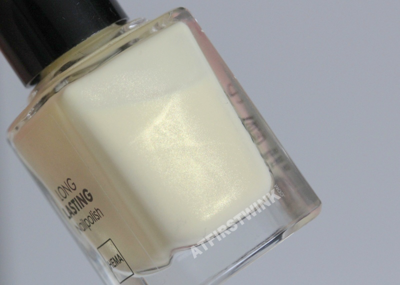 HEMA nail polish 443 - pastel yellow shimmers