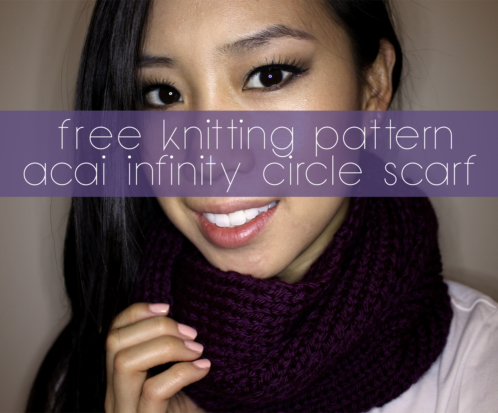 Infinity Loop Scarf Knitting Pattern