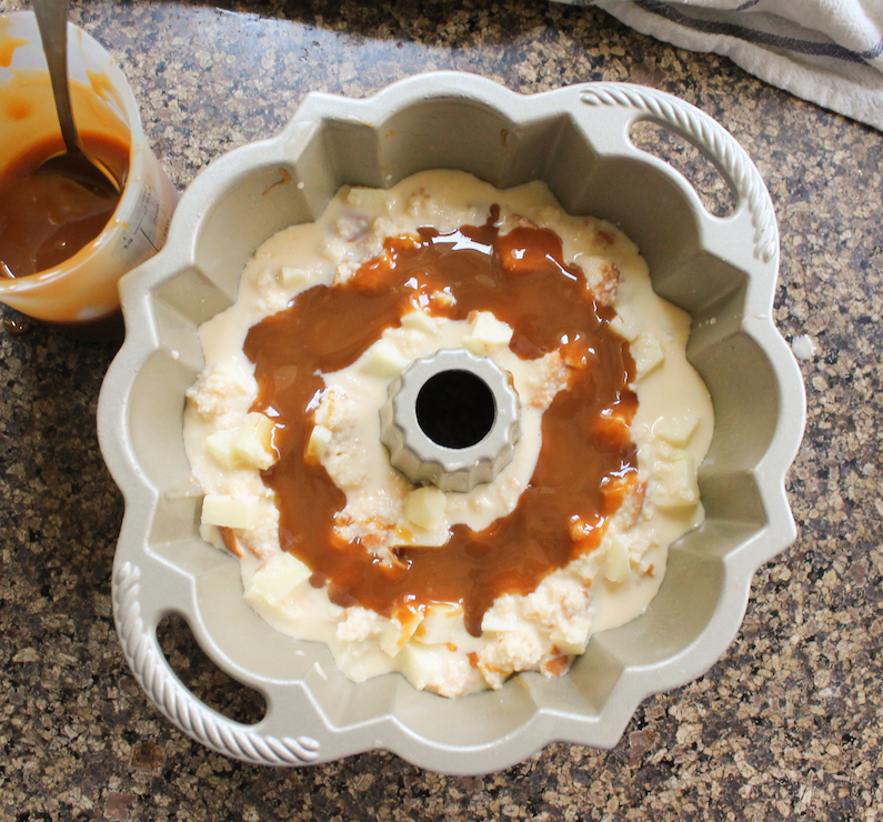 Food Lust People Love Toffee Apple Bread Pudding Bundt BundtBakers