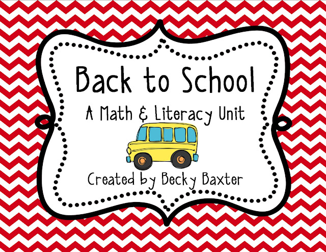 Teaching, Learning, \u0026 Loving: Back to School- Kindergarten Math \u0026 Literacy Stuff!