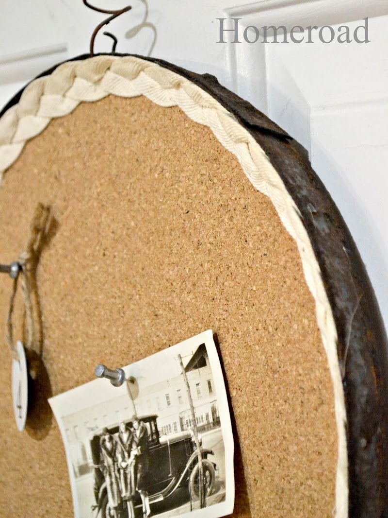 Rusty Barrel Strap Cork Board