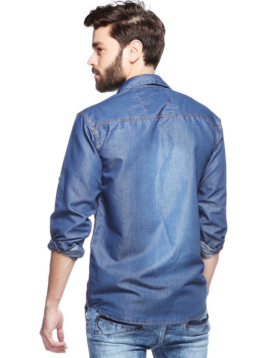 Men's Slim Fit Denim Shirt Be Fashionable Be Stylish