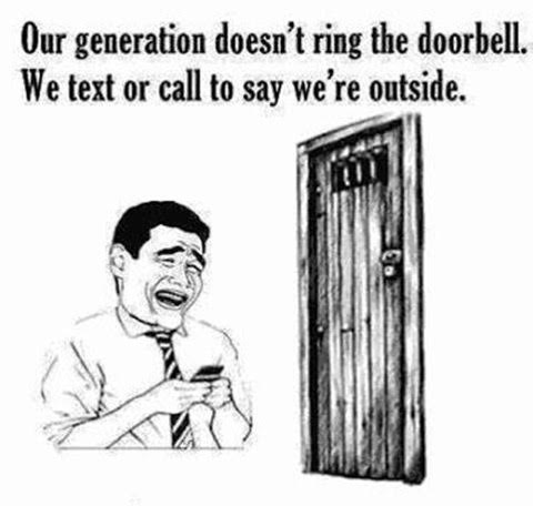 25 Pictures That Prove Technology Is Ruining Society - Why would you ring the doorbell when you could… 25 Pictures That Prove Technology Is Ruining Society - Why would you ring the doorbell when you could…