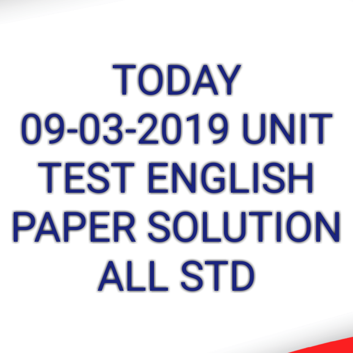 unit-test-answer-key-todays-paper-english-std-5-6-7-8-date-9-03-2019