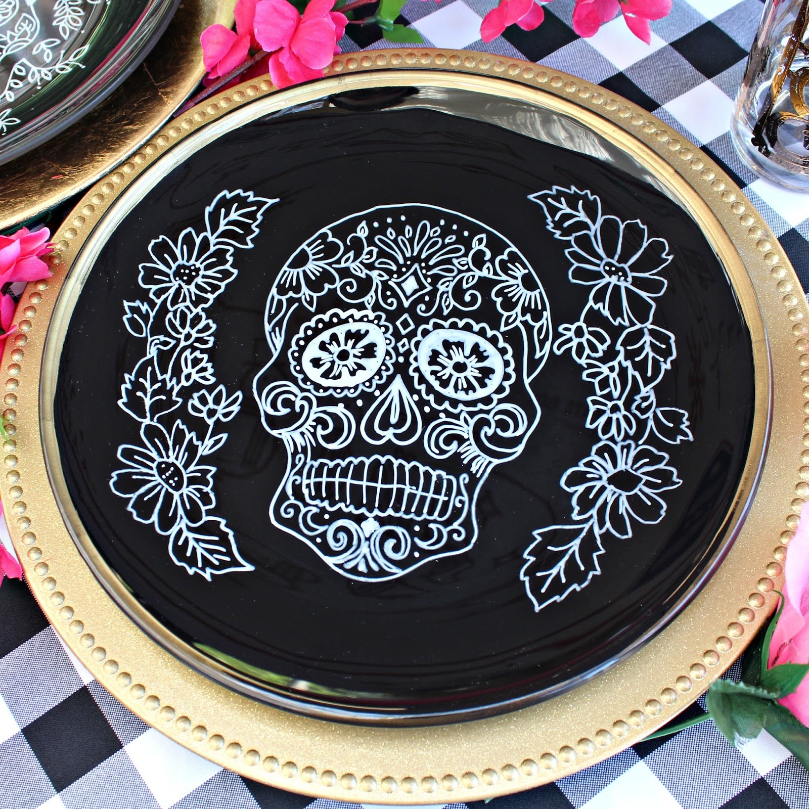 Mark Montano Sugar Skull Plates DIY