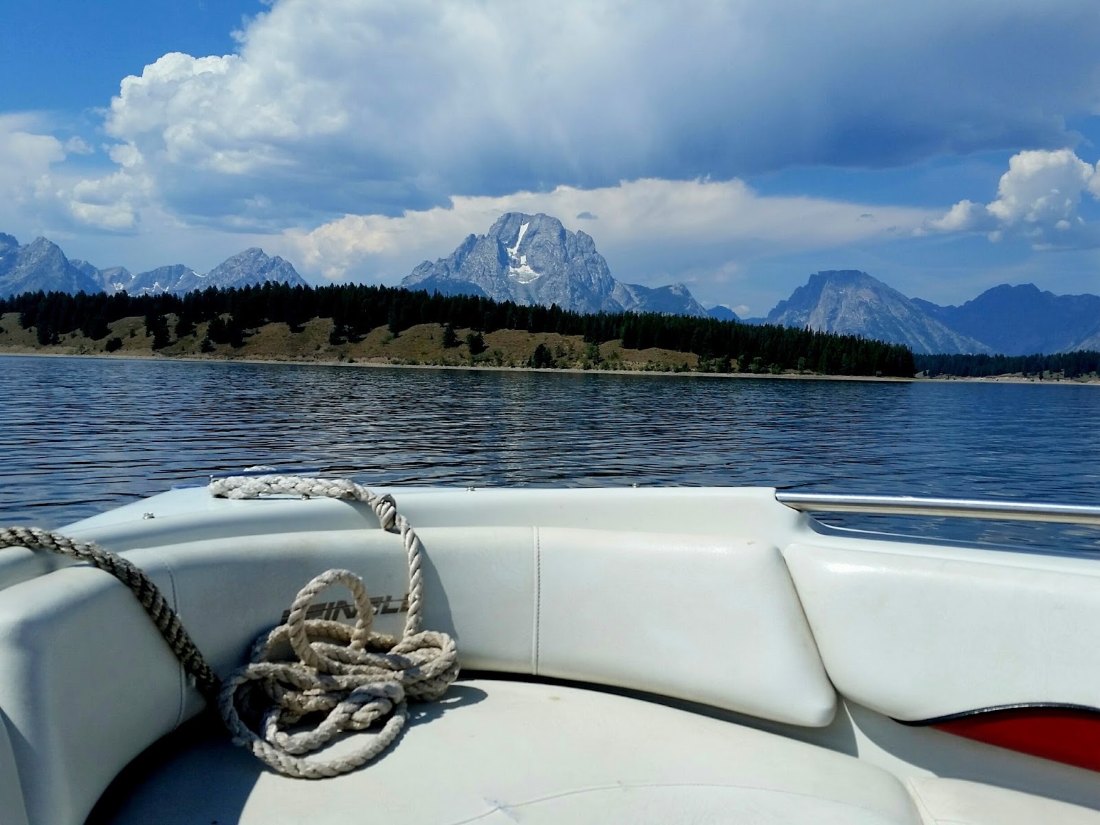 A Wyoming dude ranch adventure... A day on the boat at Jackson Lake