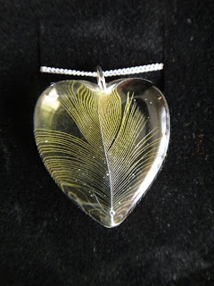 Budgie feather necklace