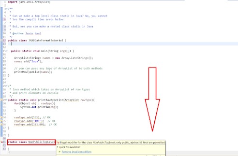 Can we declare a class Static in Java? Top Level and Nested static ...