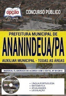 Download Apostila Prefeitura de Ananindeua 2019 PDF