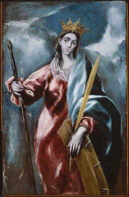 El Greco (Domenikos Theotocopoulos), 1610–14 "Saint Catherine" Museum of Fine Arts, Boston.