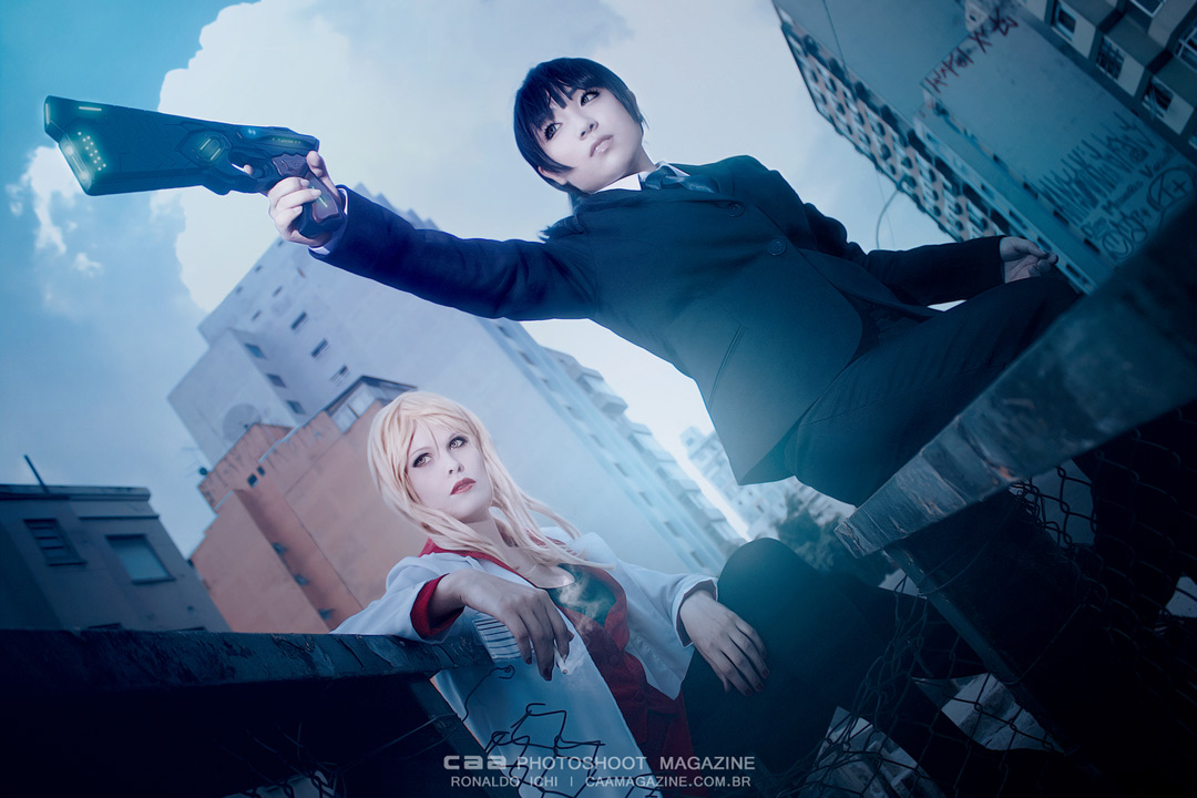 cosplayers Kure Mah and Yukari with yours Shion Karanomori and Yayoi Kunizuka costume from PSYCHO-PASS