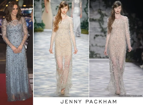 Kate Middleton wore Jenny Packham Gown Fall 2017