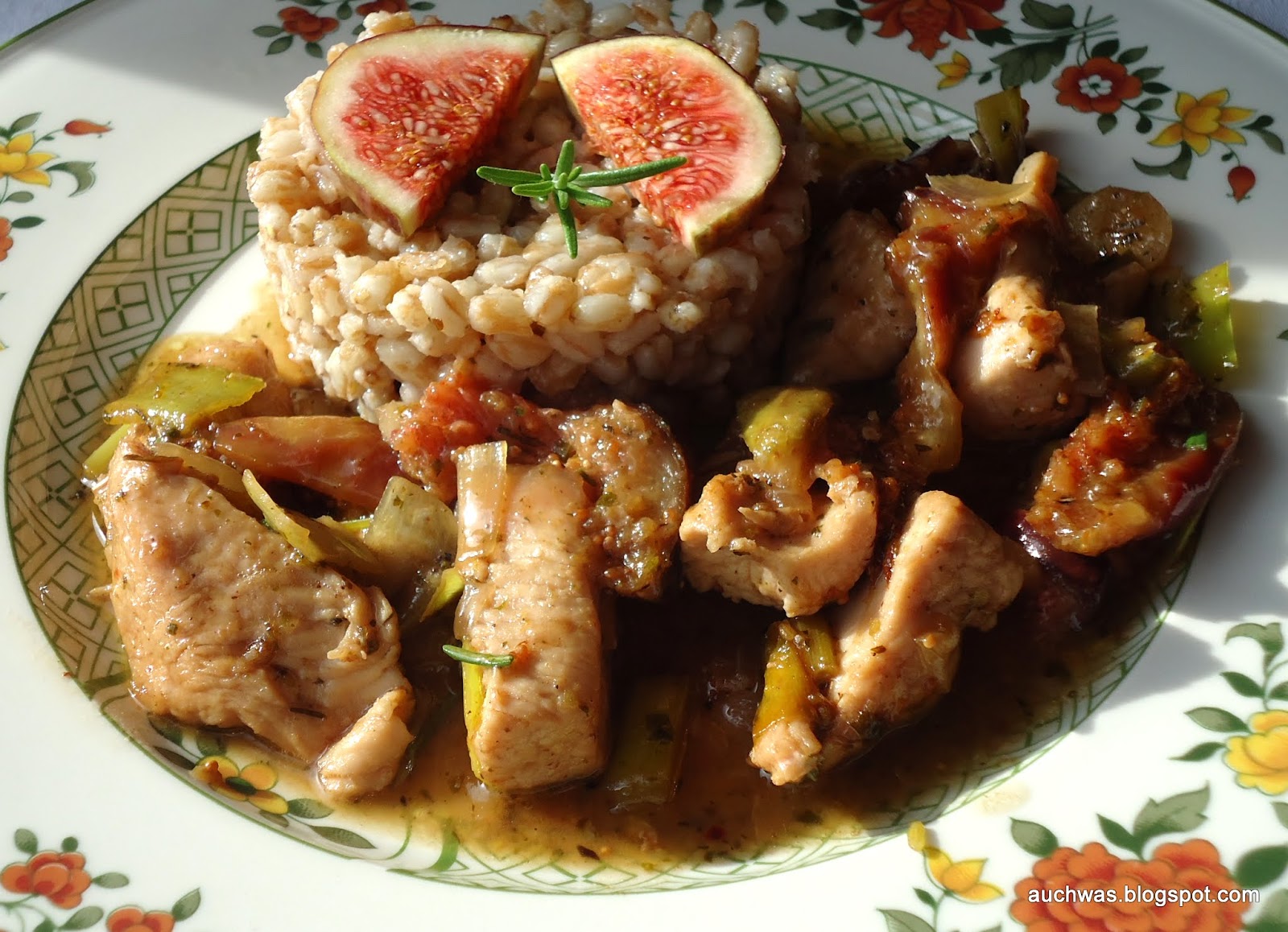 auchwas: Feige und Lauch und ein Puten-Gulasch